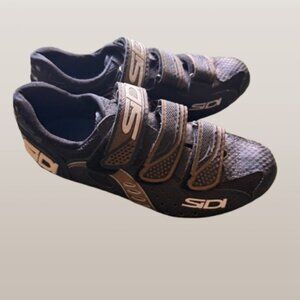 SIDI Women's Cycling Riding MTB SPD Shoes Shimano Black Gold